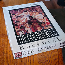 F.X. Schmid Norman Rockwell The Golden Rule 1000pc Interlocking Puzzle 100C