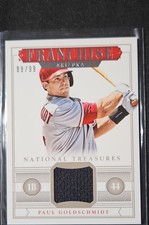 2014 Panini National Treasures Franchise Paul Goldschmidt #16 89/99 Or  75/99