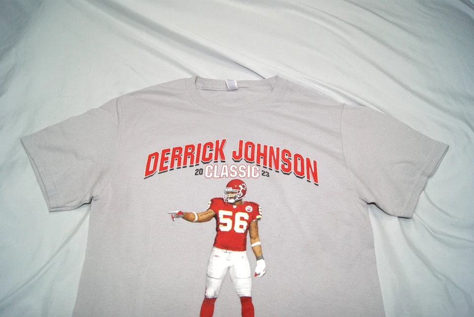 Мужская футболка Kansas City Chiefs Derrick Johnson размер S серая NFL футбол - Изображение 3 из 4