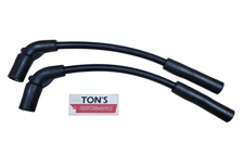 Ton's 10MM Thick Harley Sportster Coil Relocation Black Spark plug wires 07+