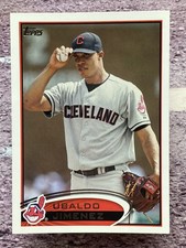 Ubaldo Jimenez 2012 Topps Error #306a Cleveland Indians