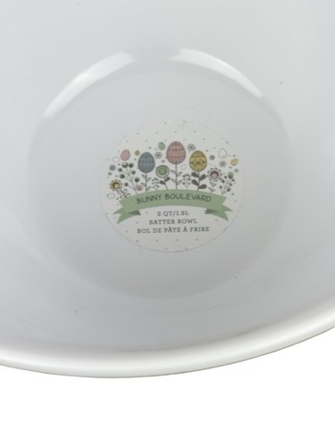 Bunny Boulevard 2 Quart Frühling Häschen Küken Melamin Teig Schüssel NEU 5,25" hoch - Bild 5 von 6