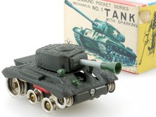 Yonezawa Diamond Pocket Series 1 czołg pancerny mechanizm mechanizm blacha w pudełku 1410-12-36