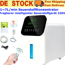 1~7L/min SauerstoffKonzentrator Tragbarer intelligenter Sauerstoffgerät 220V DE