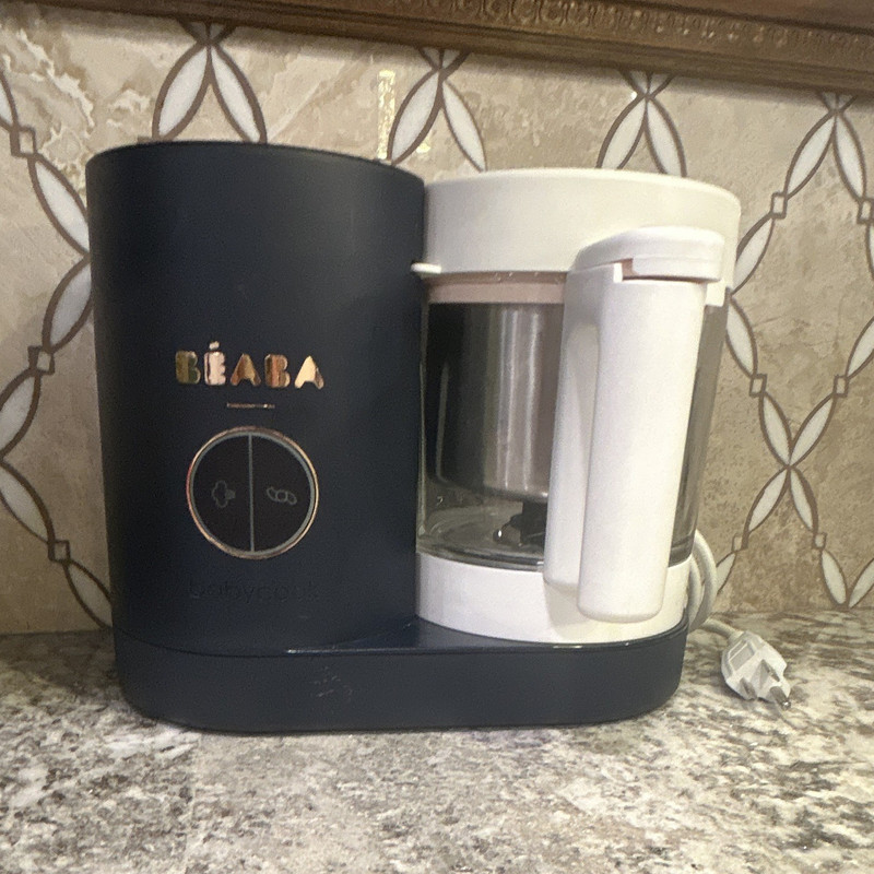 BÉABA Baby Food Blender & Steamer Processor w/ Bowl, Basket, Lid, Easy Use