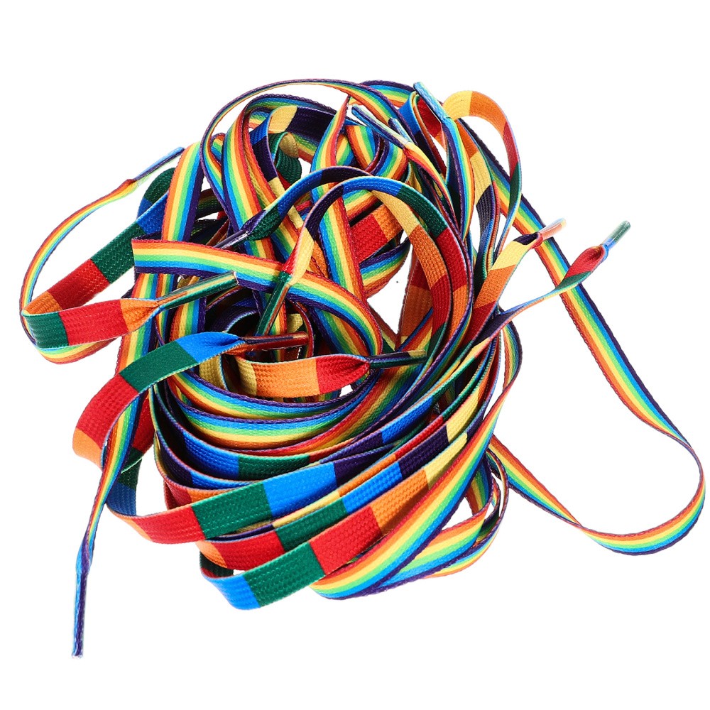 APL 4 paia di lacci arcobaleno lacci per scarpe sportive per scarpe da ginnastica