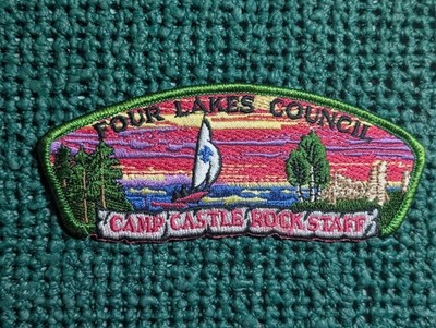 Four Lakes Council,  Camp SAP, ''CAMP CASTLE ROCK STAFF'', Green Border