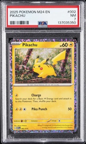 2025 POKEMON M24 EN-MCDONALD'S COLLECTION #002 PIKACHU PSA 7