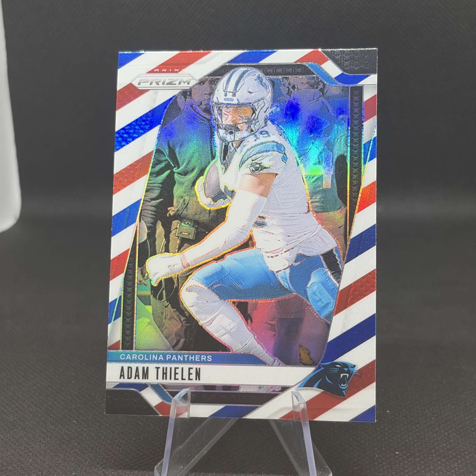 2024 Panini Prizm #39 Adam Thielen Red White and Blue Carolina Panthers Vikings
