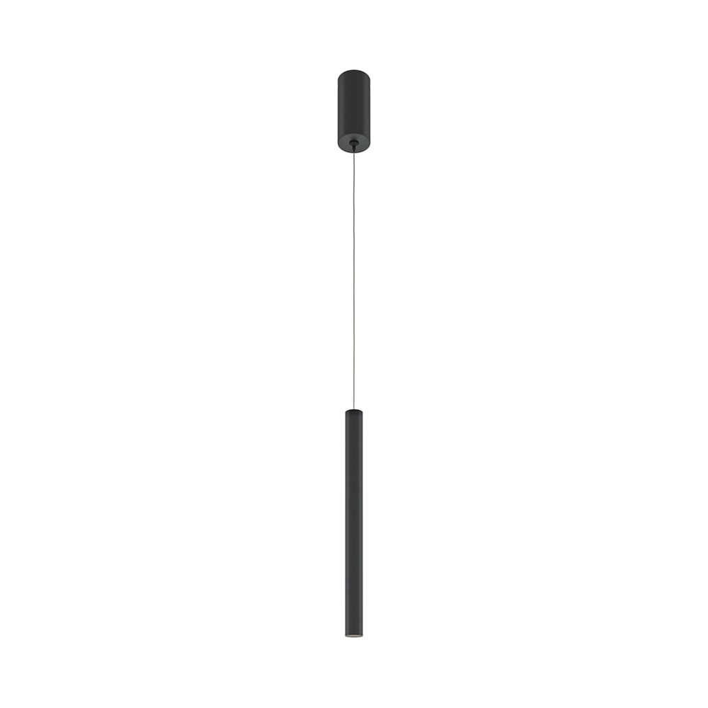 Lampadario A Sospensione Moderno Pro Base 1 Led Integrato 6W Alluminio Nero Ip20