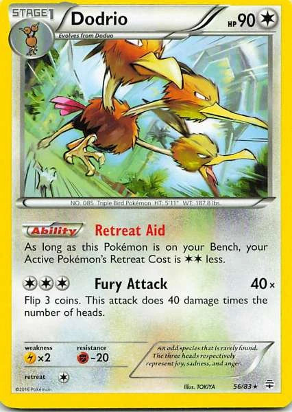 Dodrio 56/83 Generations Rare NM Pokemon TCG