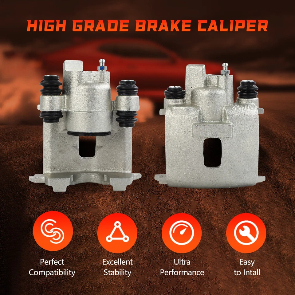 Pair Rear Disc Brake Calipers For 2001 - 2010 CHRYSLER PT CRUISER - Image 3 of 4