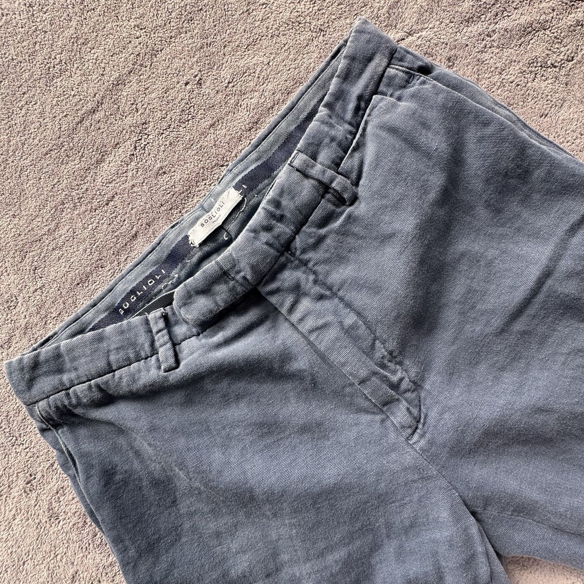 パンツ BOGLIOLI_MILANO_MADE IN ITALY_SIZE50 Boglioli Milano Pants Mens 44 Blue China Italy Made Cotton Linen