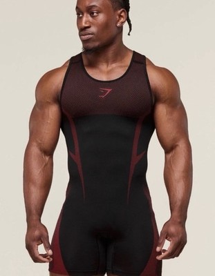 Gymshark Onyx 5.0 Seamless Singlet Black/Carmine Red L Large | eBay