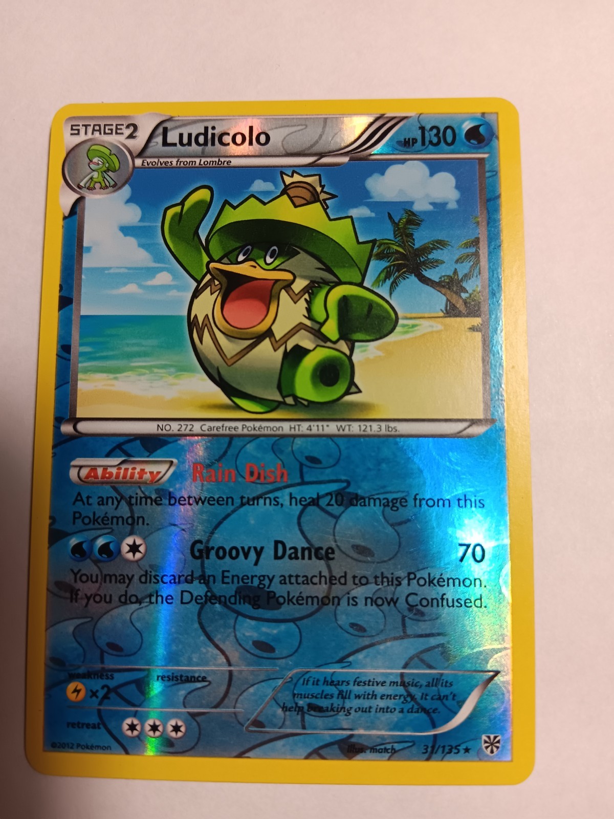 Ludicolo 31/135 Plasma Storm Reverse Holo