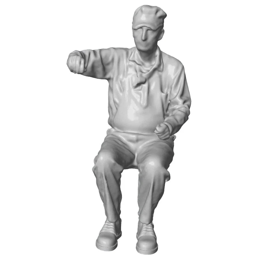 ENGINEER & FIREMAN Resin Print 1/87 HO Scale SET OF 9 - Image 2 of 4