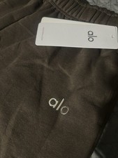 Alo Yoga Accolade Women's Straight Leg Sweatpants Espresso Brown, Size M NEW