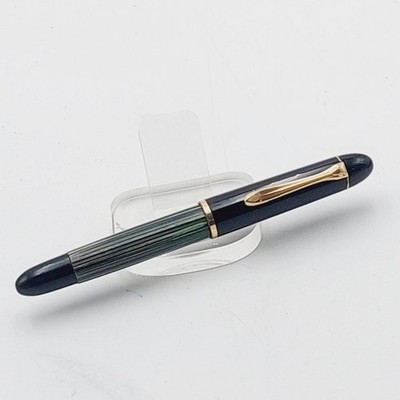 Original Pelikan 140 Schildpatt Grün, Cn Feder Kolbenfüller Gravur 