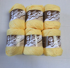 Sugar 'n Cream Cotton Yarn   Lot of 6    Yellow