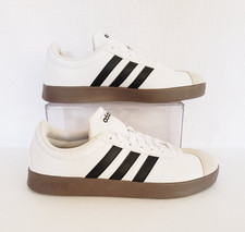 New Adidas VL Court Base Sneaker Shoes White Core Black ID3714 Women's Size 7