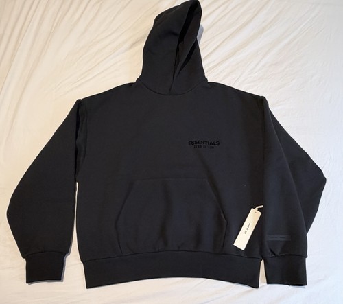 Fear of God, Fear of God ESSENTIALS Vintage Black Classic Hoodie Men’s Size Medium