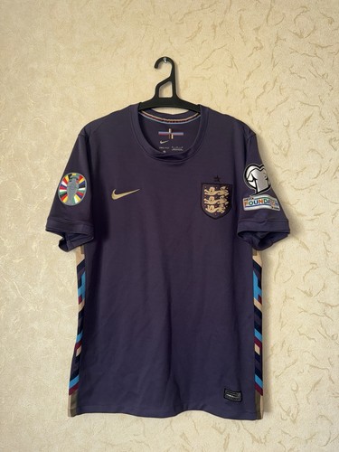 Rare England 2024-2025 Away National Football Team Jersey Size M Nike Men Navy