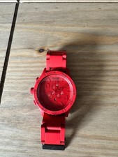 Image of Nixon Watch Men 51-30 Chronograph All Red A038-191 Stainless Steel.