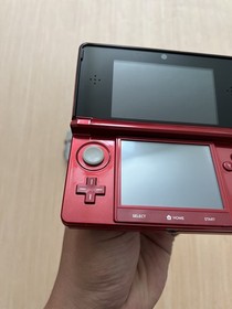 Nintendo 3DS CTR-001 Handheld Console System Flame Red W/ Charger Tested Read