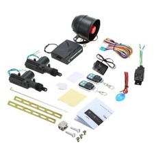 NEW Car Alarm System with 2 Door Remote Central Locking Kit Shock Sensor