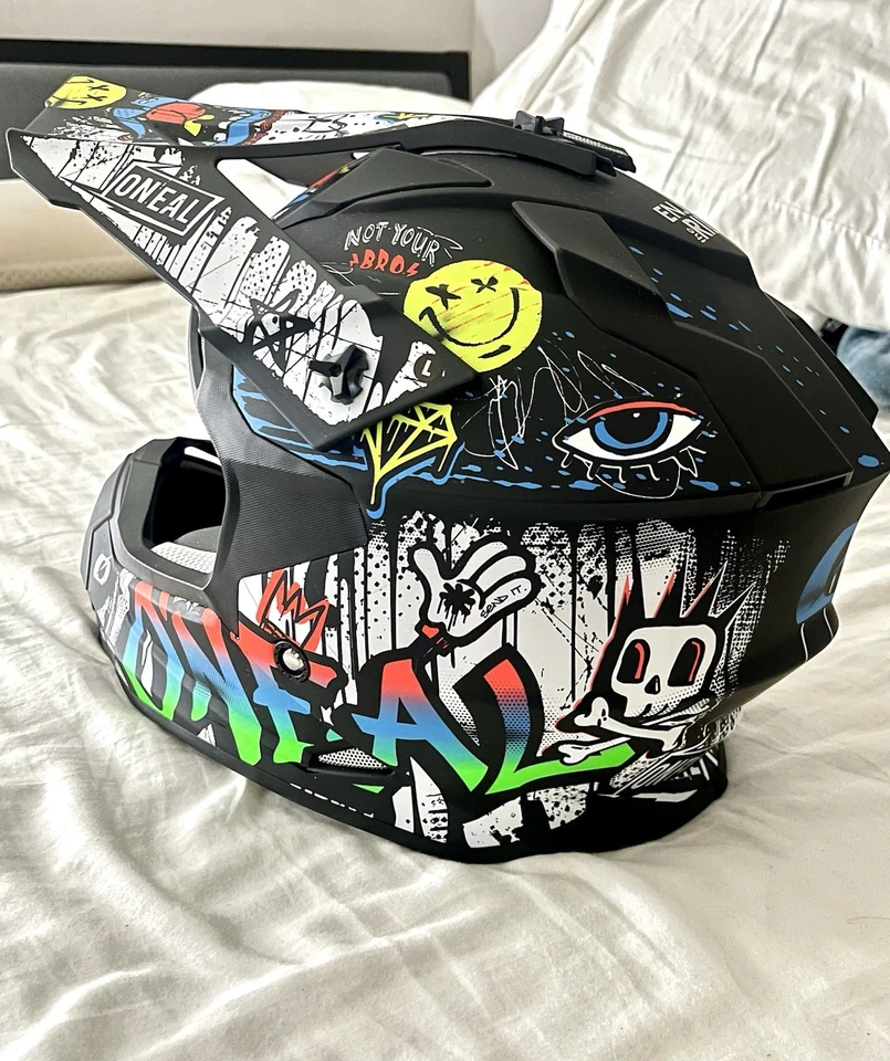 O'Neal 2 SRS Rancid V.24 头盔黑色/白色 — 第 4/4 张图片