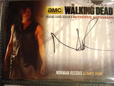 WALKING DEAD SEASON 4 NORMAN REEDUS AUTOGRAPH CARD BLACK PRINT NR4