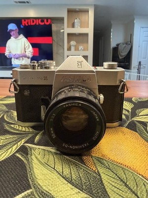 Yashica TL Electro-X 35mm SLR Camera with 50mm Lens Untested bought storage unit