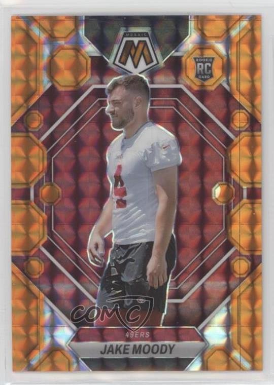 2023 Panini Mosaic Rookies Orange Prizm 143/199 Jake Moody #326 Rookie RC 0yk6