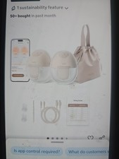 eufy Wearable Breast Pump E10 Hands-Free App Controlled, Open Box, No USB Cable