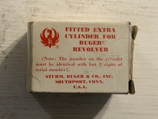 Factory Ruger Single Six 22 Magnum Cylinder 6rnd Blued .22 Mag + Bag + OEM Box