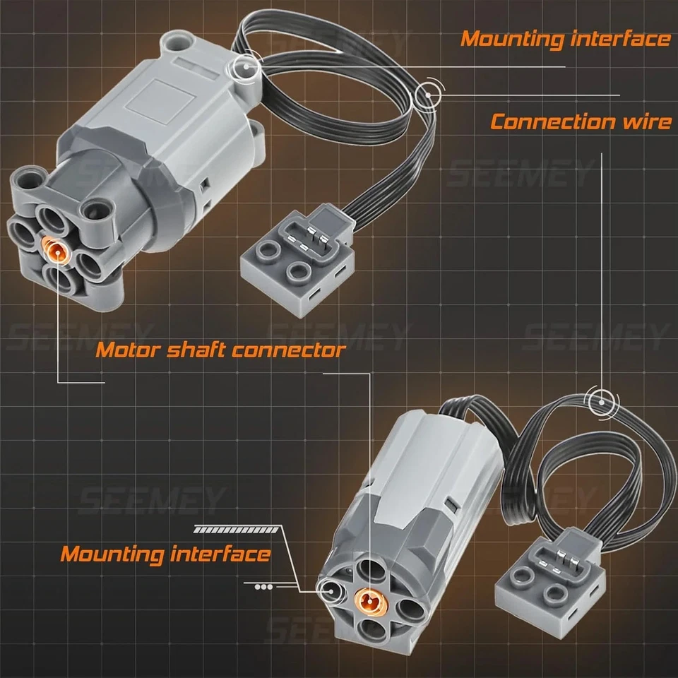 9Pcs Power Functions Technic Motor Remote Receiver Battery Box Fit For Lego - Image 4 of 4