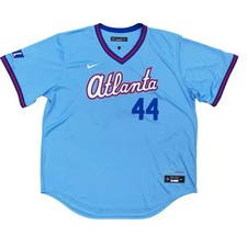 Nike Hank Aaron Atlanta Braves 2026 City Connect Baseball Jersey, Size XXL NWT