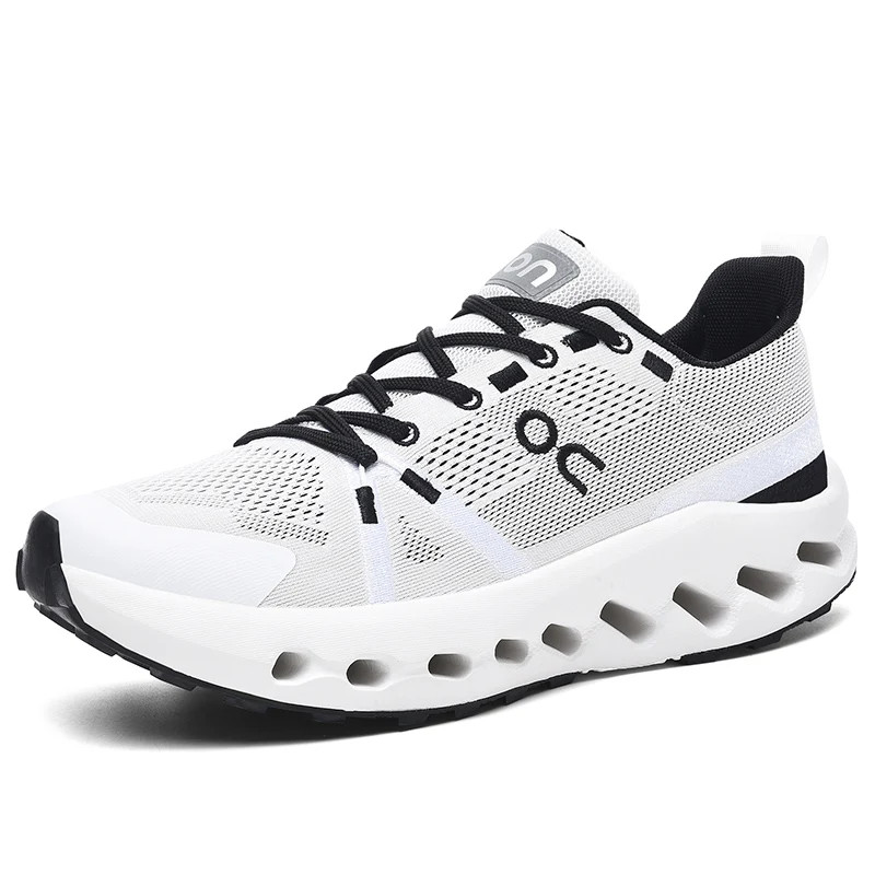 Men's Track Trail Air Mesh Athletic Shoes Low-top Lace Up Breathable Sneakers 
