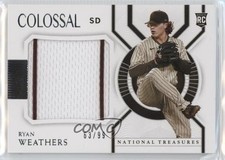 2021 Panini National Treasures Colossal Materials 63/99 Ryan Weathers #CM-RW ex0