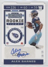2019 Panini Contenders Rookie Ticket Stub 38/39 Alex Barnes #254 Auto 0c2