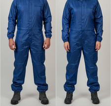PRUDENTIAL Clean Room Service Hi Density Coverall SZ S Blue New 569-101