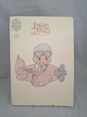 Vintage Precious Moments Counted Cross Stitch Sampler Pattern Booklet. 80er Jahre 