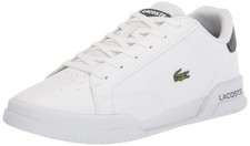 Lacoste Kids Twin Serve Synthetic Shoes White/Dark Green Authentic New