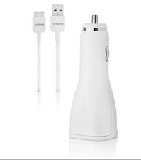 NEW Car Charger Adapter  3.0 USB Cable For Samsung Note 3  Galaxy S5 White OEM