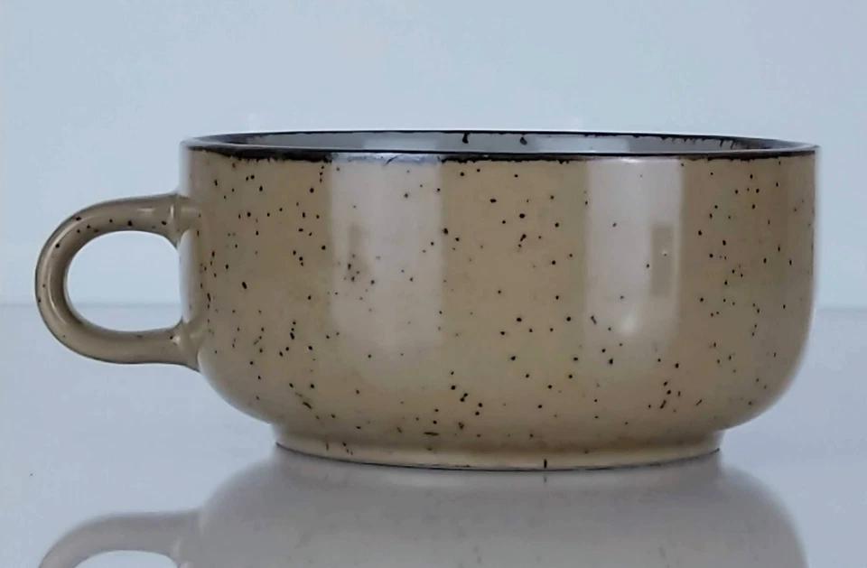 Cuenco de cerámica moteada vintage Ardco fina calidad Dallas Japón cebolla Foto 4 de 4