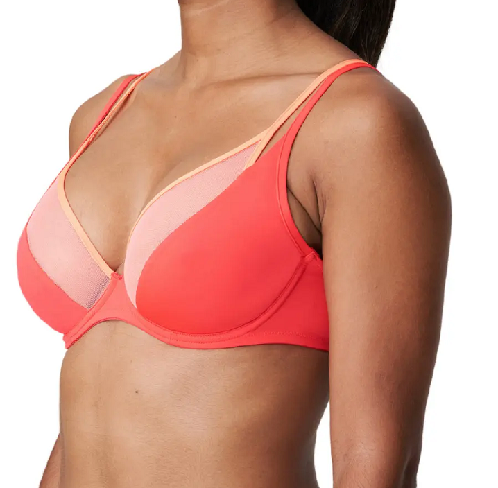 MARIE JO 012-2170 MARIKO DEEP PLUNGE UNDERWIRE BRA IN FRUIT PUNCH