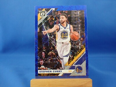 Stephen Curry Donruss Optic 2019-20 Blue Velocity Prizm  #8
