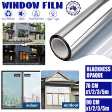 76/90 cm One Way Mirror Window Film Reflective Home Privacy  Glass Sticker 1-5m