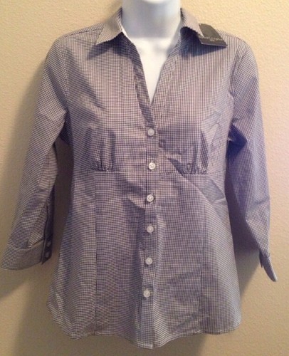 Apostrophe Shirt Size SP Black & White NWT