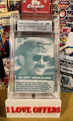 1995 CLASSIC FINISH LINE DALE JARRETT #37 RARE PRINTING  PLATE 1/1 CGS 10 READ